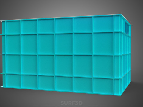 CHAMBRE ISOLÉE DE CONTENEUR DE STOCKAGE DE CAISSE DE GLAÇIÈRE EN PLASTIQUE Modèle 3D