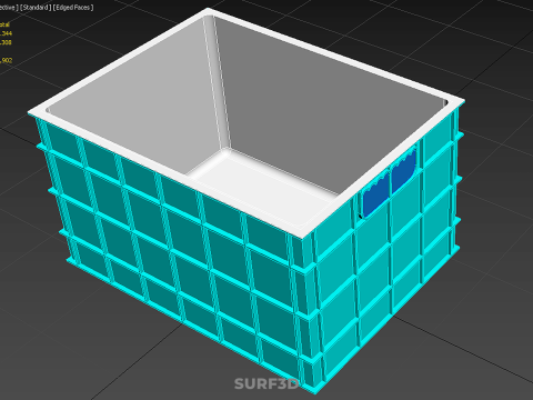 CHAMBRE ISOLÉE DE CONTENEUR DE STOCKAGE DE CAISSE DE GLAÇIÈRE EN PLASTIQUE Modèle 3D