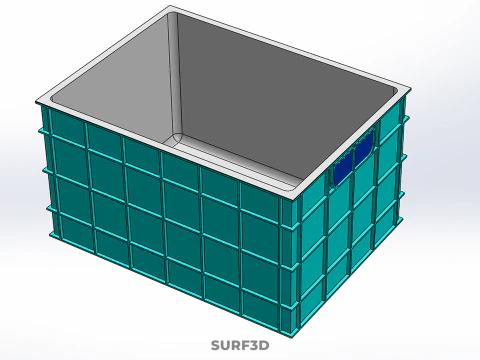 ИЗОЛИРОВАННАЯ ПЛАСТИКОВАЯ КОРОБКА ДЛЯ ЛЕДЯНОГО ХРАНЕНИЯ ЯЩИК КОНТЕЙНЕРНАЯ КАМЕРА ДЛЯ ХРАНЕНИЯ 3D Модель
