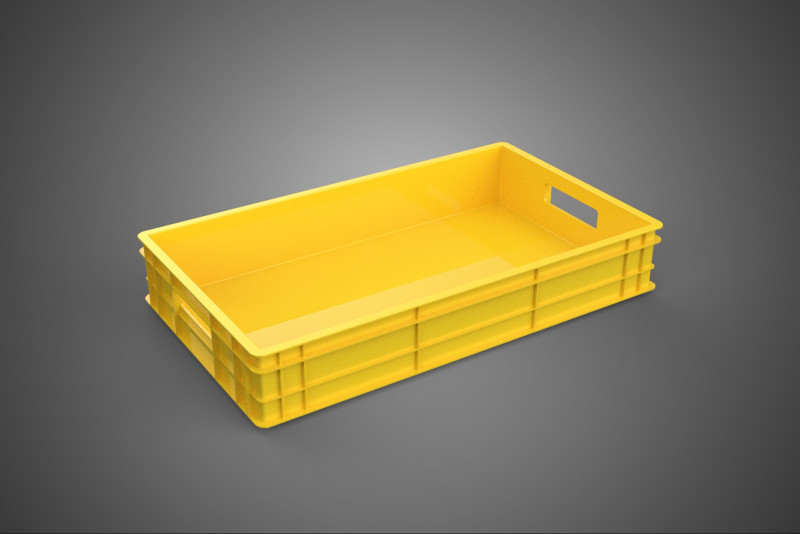ALAT RAK CONTAINER KOTAK PENYIMPANAN GUDANG PALLET KUNING Model 3D .c4d .max .obj .3ds .fbx .stl .blend