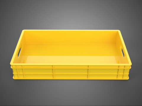 ALAT RAK CONTAINER KOTAK PENYIMPANAN GUDANG PALLET KUNING Model 3D