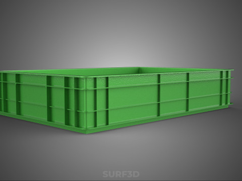 ЗЕЛЕНИЙ ПЛАСТИКОВИЙ ЯЩИК ДЛЯ ЗБЕРІГАННЯ ІНСТРУМЕНТІВ МАЙСТЕРНЯ ІНСТРУМЕНТИ ГАРАЖ ЗАПЧАСТИНА 3D Модель