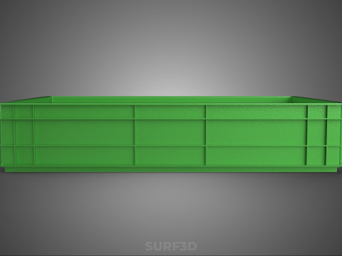 ЗЕЛЕНИЙ ПЛАСТИКОВИЙ ЯЩИК ДЛЯ ЗБЕРІГАННЯ ІНСТРУМЕНТІВ МАЙСТЕРНЯ ІНСТРУМЕНТИ ГАРАЖ ЗАПЧАСТИНА 3D Модель