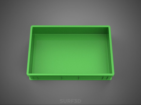 ЗЕЛЕНИЙ ПЛАСТИКОВИЙ ЯЩИК ДЛЯ ЗБЕРІГАННЯ ІНСТРУМЕНТІВ МАЙСТЕРНЯ ІНСТРУМЕНТИ ГАРАЖ ЗАПЧАСТИНА 3D Модель