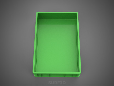 ЗЕЛЕНИЙ ПЛАСТИКОВИЙ ЯЩИК ДЛЯ ЗБЕРІГАННЯ ІНСТРУМЕНТІВ МАЙСТЕРНЯ ІНСТРУМЕНТИ ГАРАЖ ЗАПЧАСТИНА 3D Модель