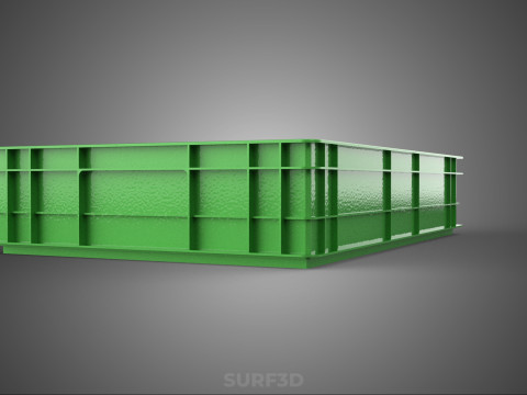 ЗЕЛЕНИЙ ПЛАСТИКОВИЙ ЯЩИК ДЛЯ ЗБЕРІГАННЯ ІНСТРУМЕНТІВ МАЙСТЕРНЯ ІНСТРУМЕНТИ ГАРАЖ ЗАПЧАСТИНА 3D Модель