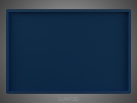 BAKI PEGANGAN KOTAK KERANJANG PLASTIK BIRU PERSEGI PANJANG STANDAR Model 3D