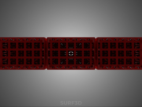 STACK STACKED STACKABLE CRATE BOX CONTAINER SOFTDRINK BOTTLE ROW 3D Model