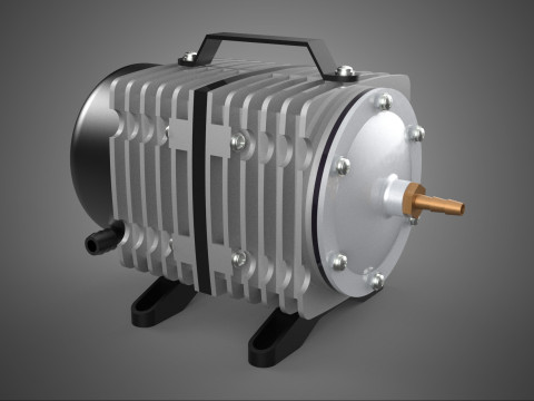 ELEKTROMAGNETISCHE LUCHT ZUURSTOFPOMP COMPRESSOR BLOWER BEUCHTER MOTOR 3D Model