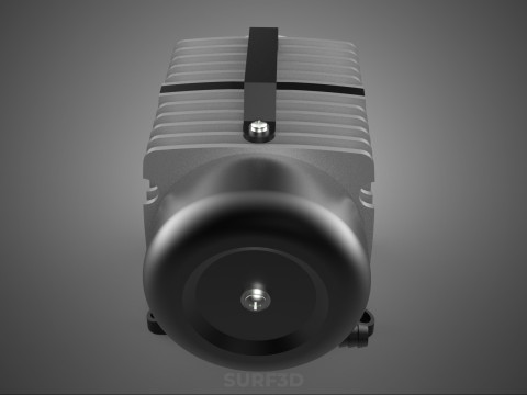 ELEKTROMAGNETYCZNA POMPA TLENU SPRĘŻARKA SILNIK DMUCHAWA AERATORA Model 3D