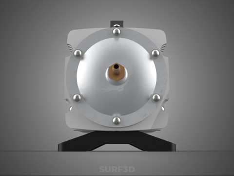 ELEKTROMAGNETYCZNA POMPA TLENU SPRĘŻARKA SILNIK DMUCHAWA AERATORA Model 3D