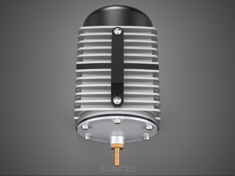 ELEKTROMAGNETYCZNA POMPA TLENU SPRĘŻARKA SILNIK DMUCHAWA AERATORA Model 3D