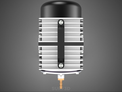 ELEKTROMAGNETYCZNA POMPA TLENU SPRĘŻARKA SILNIK DMUCHAWA AERATORA Model 3D