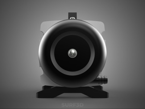 ELEKTROMAGNETYCZNA POMPA TLENU SPRĘŻARKA SILNIK DMUCHAWA AERATORA Model 3D