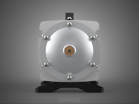 ELEKTROMAGNETYCZNA POMPA TLENU SPRĘŻARKA SILNIK DMUCHAWA AERATORA Model 3D