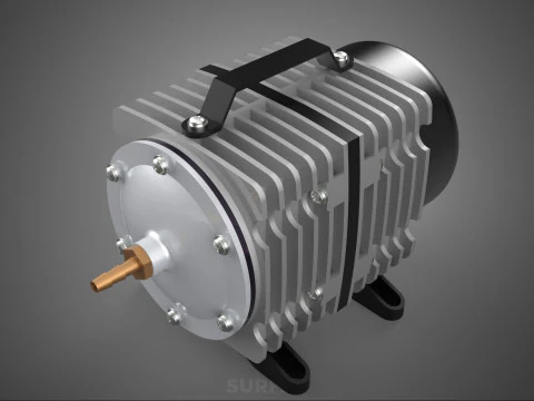 ELECTRICAL MAGNETIC AIR PUMP COMPRESSOR BLOWER AERATOR MOTOR ACO 3D Model