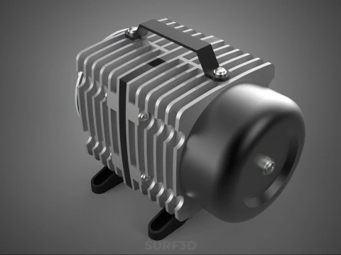 ELECTRICAL MAGNETIC AIR PUMP COMPRESSOR BLOWER AERATOR MOTOR ACO 3D Model