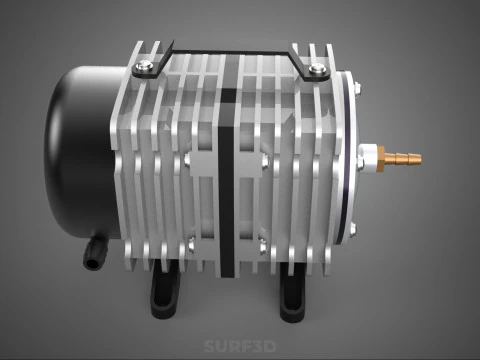 ELECTRICAL MAGNETIC AIR PUMP COMPRESSOR BLOWER AERATOR MOTOR ACO 3D Model