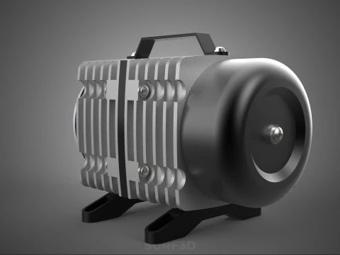 ELECTRICAL MAGNETIC AIR PUMP COMPRESSOR BLOWER AERATOR MOTOR ACO 3D Model