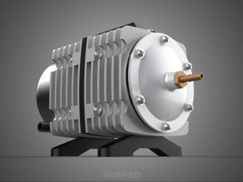 ELECTRICAL MAGNETIC AIR PUMP COMPRESSOR BLOWER AERATOR MOTOR ACO 3D Model