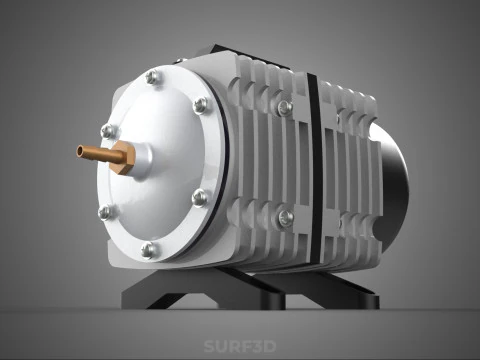 ELECTRICAL MAGNETIC AIR PUMP COMPRESSOR BLOWER AERATOR MOTOR ACO 3D Model