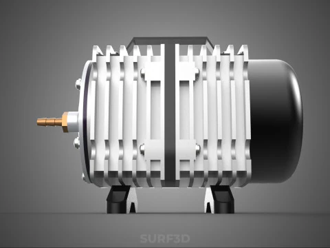 ELECTRICAL MAGNETIC AIR PUMP COMPRESSOR BLOWER AERATOR MOTOR ACO 3D Model