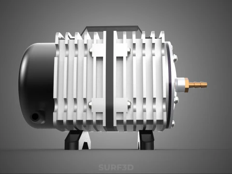 ELECTRICAL MAGNETIC AIR PUMP COMPRESSOR BLOWER AERATOR MOTOR ACO 3D Model
