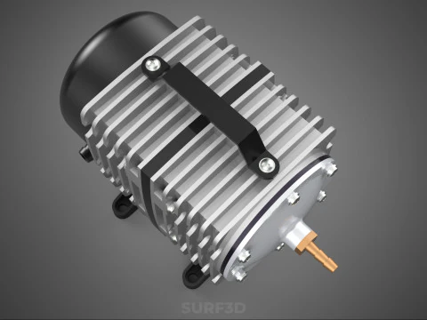 ELECTRICAL MAGNETIC AIR PUMP COMPRESSOR BLOWER AERATOR MOTOR ACO 3D Model