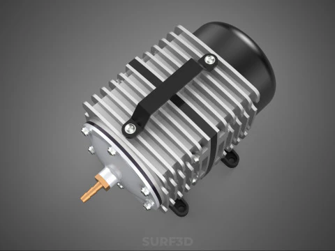 ELECTRICAL MAGNETIC AIR PUMP COMPRESSOR BLOWER AERATOR MOTOR ACO 3D Model
