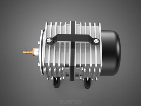 ELECTRICAL MAGNETIC AIR PUMP COMPRESSOR BLOWER AERATOR MOTOR ACO 3D Model