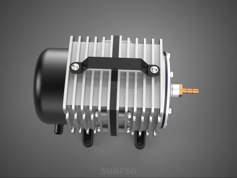 ELECTRICAL MAGNETIC AIR PUMP COMPRESSOR BLOWER AERATOR MOTOR ACO 3D Model