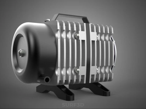 ELECTRICAL MAGNETIC AIR PUMP COMPRESSOR BLOWER AERATOR MOTOR ACO 3D Model