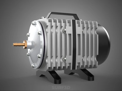 ELECTRICAL MAGNETIC AIR PUMP COMPRESSOR BLOWER AERATOR MOTOR ACO 3D Model