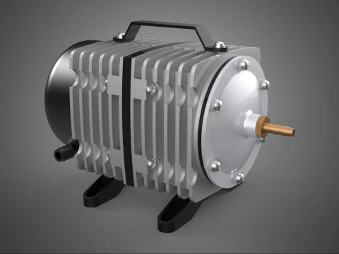 ELECTRICAL MAGNETIC AIR PUMP COMPRESSOR BLOWER AERATOR MOTOR ACO 3D Model