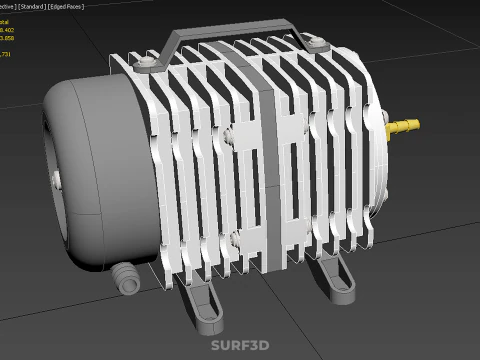 ELECTRICAL MAGNETIC AIR PUMP COMPRESSOR BLOWER AERATOR MOTOR ACO 3D Model