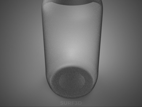 WADAH BOTOL KACA LONGNECK MINUMAN SOFT DRINK KOSONG Model 3D