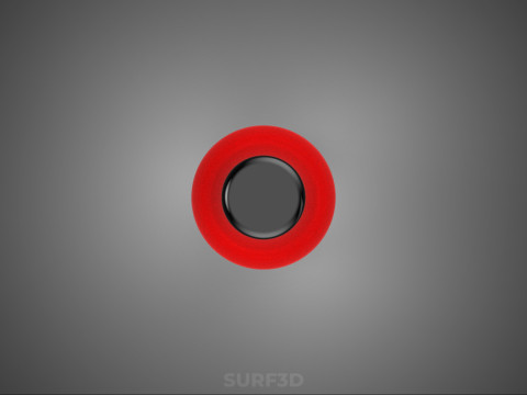 CZERWONA SZKLANA BUTELKA PŁYNU CZARNA KORPUS OPAKOWANIE NAPÓJ WYSOKI Model 3D