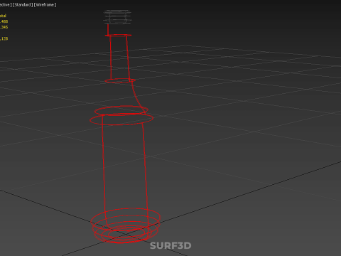 CZERWONA PRZYPRAWA BUTELKA SOS PRZYPRAWA KETCHUP CHILI W PŁYNIE Model 3D