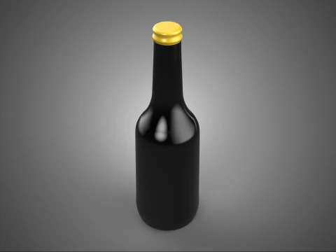 CONDIMENTO INGREDIENTE OLIO LIQUIDO PER SALSA DI SOIA IN BOTTIGLIA DI VETRO Modello 3D