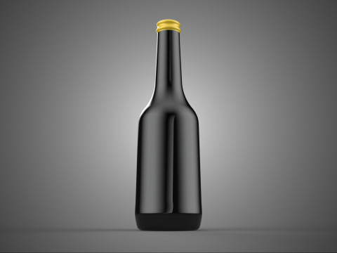 PREMIUM SHOYU SOJASAUCE DUNKLE FLASCHE ASIATISCHES GEWÜRZWÜRZ 3D Modell