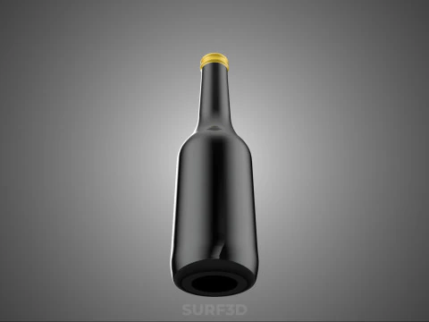 PREMIUM SHOYU SOY SAUCE DARK BOTTLE ASIAN SEASONING CONDIMENT 3D Model