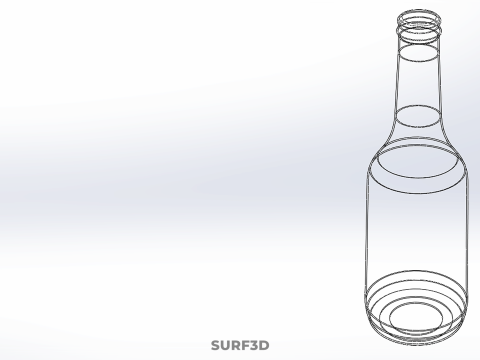 CONDIMENT D'ASSAISONNEMENT ASIATIQUE DE SAUCE SOJA SHOYU PREMIUM BOUTEILLE NOIRE Modèle 3D