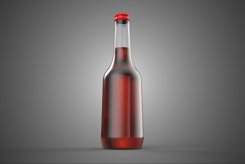 ROTE FLASCHE GETRÄNK SODA prickelndes Erfrischungsgetränk 3D Modell .c4d .max .obj .3ds .fbx .stl .blend 