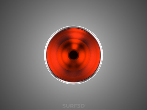 ROTE FLASCHE GETRÄNK SODA prickelndes Erfrischungsgetränk 3D Modell