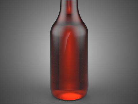 ROTE FLASCHE GETRÄNK SODA prickelndes Erfrischungsgetränk 3D Modell