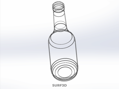 ROTE FLASCHE GETRÄNK SODA prickelndes Erfrischungsgetränk 3D Modell