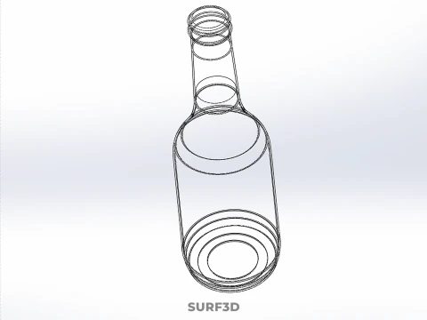 RED BOTTLE BEVERAGE SODA FIZZY SPARKLING REFRESHMENT SOFT DRINK 3D Model