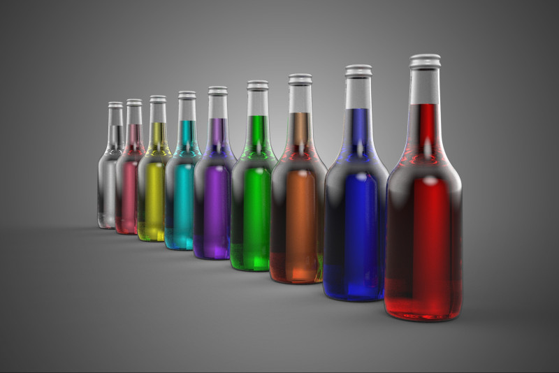 BOTOL CAIR MINUMAN SODA Sparkling RASA BUAH PELANGI Model 3D .c4d .max .obj .3ds .fbx .stl .blend 