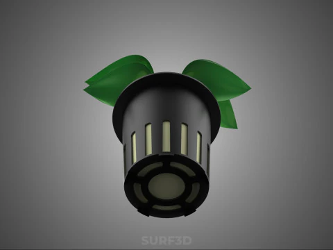 SOIL FREE SOILLESS HYDROPONIC NET POT CUP SEEDLING YOUNG PLANT 3D Model