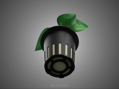 SOIL FREE SOILLESS HYDROPONIC NET POT CUP SEEDLING YOUNG PLANT 3D Model